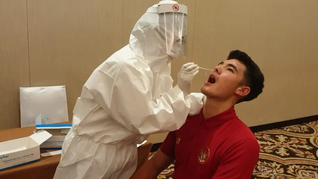 Tes Swab Jelang Pemusatan Latihan Timnas Indonesia
