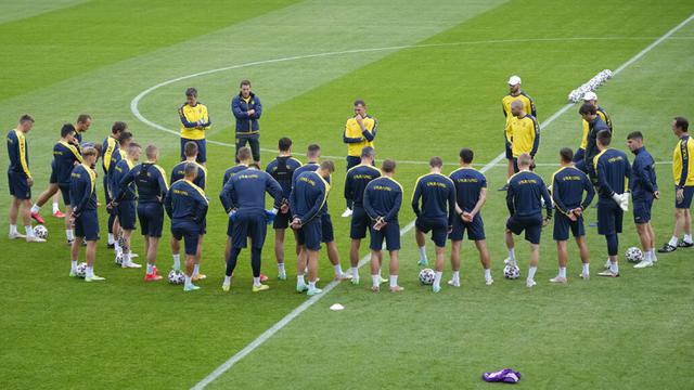 FOTO: Latihan Pemain Austria dan Ukraina Jelang Duel di Euro 2020