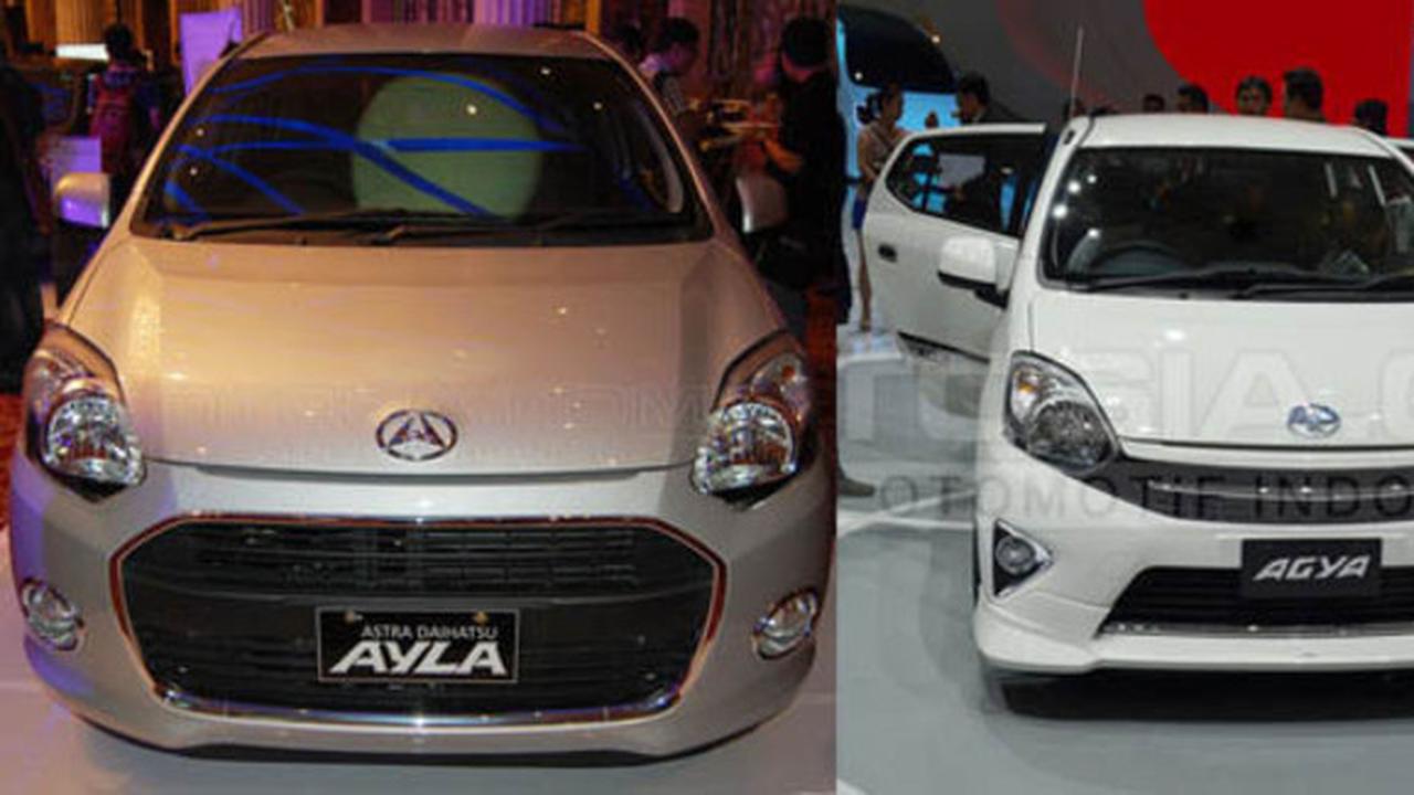 Daihatsu Ayla dan Royota Agya (Arsip)