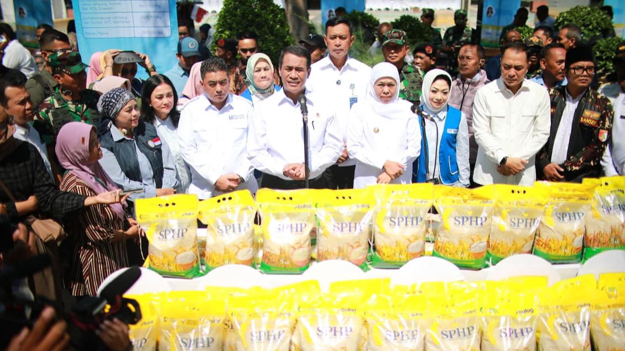 Gerakan Pangan Murah di Jatim, Beras 5 Kg Bisa Dibawa Pulang Cuma Rp55 Ribu