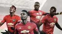 Gelandang Manchester United: Paul Pogba. (Bola.com/Dody Iryawan)