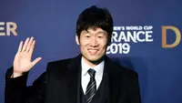 Mantan pesepak bola Korea Selatan, Park Ji-sung. (AFP/Frank Fife)