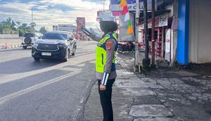 Ilustrasi pengaturan lalu lintas di Lampung. (Foto: Liputan6.com/Ardi Munthe).