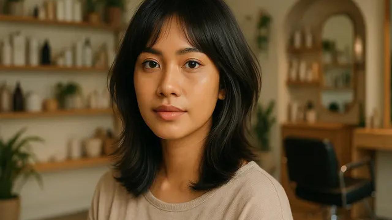 9 Model Rambut Shag Modern dengan Curtain Bangs, Potongan Awet Muda Anti Ribet