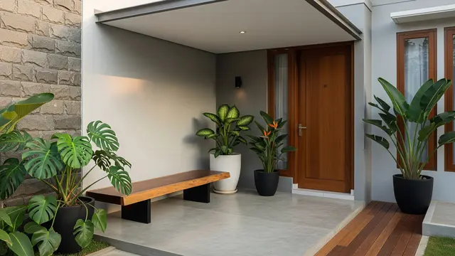 9 Desain Teras Rumah Kecil Tanpa Pilar Depan, Tampil Modern dan Lapang