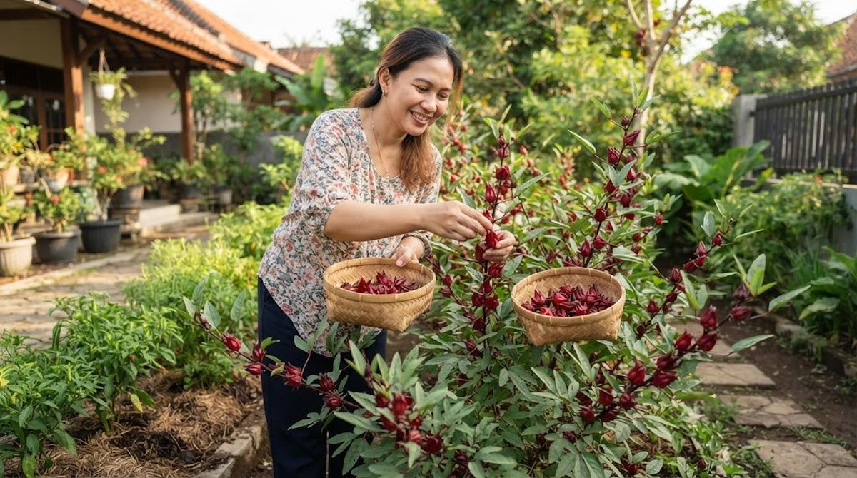 Cara Menanam Rosella