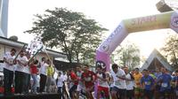  Sebanyak 600 peserta mengikuti lomba Fun Run pada ajang Pekan Olah Raga Perusahaan Pembiayaan Indoneseia (POR-APPI) 2017 di Pasar Festival, Kuningan, Jakarta Selatan, Sabtu (6/8/2017) pagi. (Dok. Roro Jonggrang Indonesia)