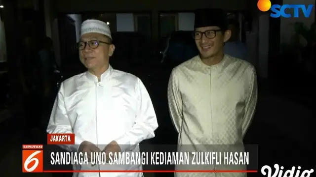 Sandi Sambangi Kediaman Zulkifli Hasan di Cipinang