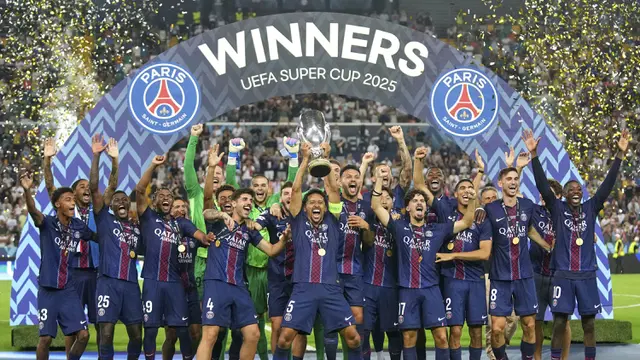 Foto: Mentalitas Paris! Kemenangan Historis PSG di Final Super Cup Lewat Comeback Manis