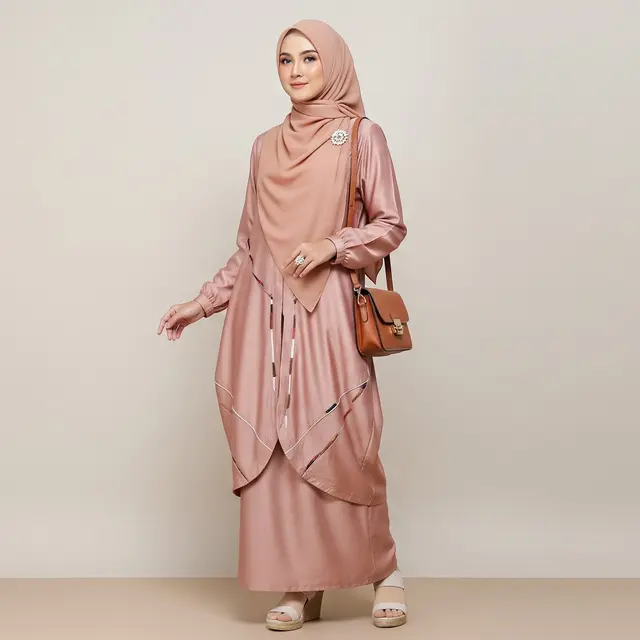 Tren Gamis Linen Muslimah 2026 Model Syari Longgar