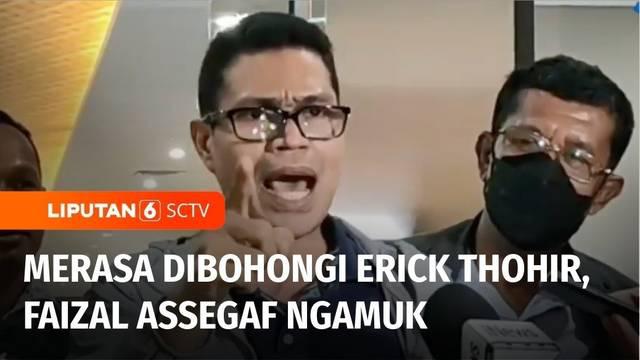 Pegiat media sosial dan aktivis 98, Faizal Assegaf mengamuk di Bareskrim Polri, karena merasa dibohongi Menteri BUMN, Erick Thohir, Senin (30/08) siang. Faizal Assegaf mengamuk setelah mengetahui pihak Erick Thohir tidak mempolisikannya.