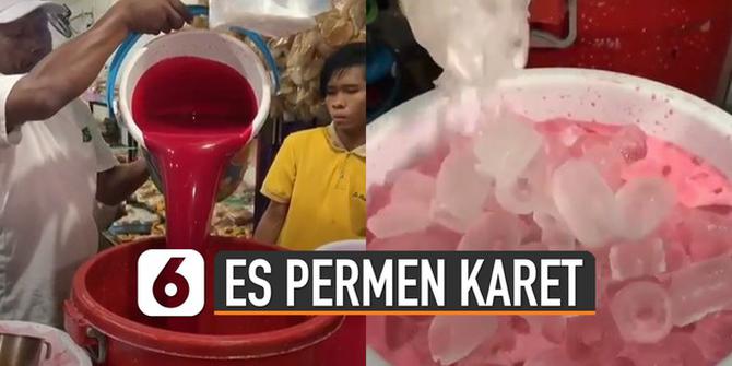 VIDEO: Viral Minuman Es Permen Karet Ramai Pembeli