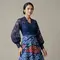 8 Model Long Dress Brokat Kombinasi Batik Modern Lengan Bishop untuk Rayakan Kemerdekaan 17 Agustus 1945 HUT RI Ke-81