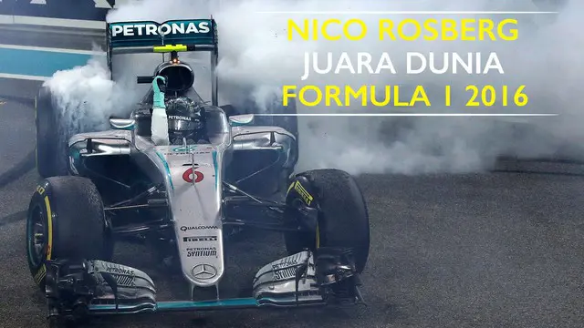 Video Nico Rosberg yang berhasil meraih titel juara dunia F1 di sirkuit Yas Marina, GP Abu Dhabi, Minggu (27/11/2016).