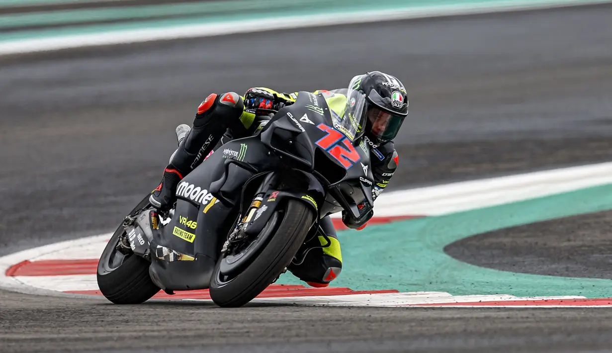 Para pembalap kini sudah bisa kembali turun lintasan untuk menguji kuda-kuda besinya, termasuk mempersiapkan set-up terbaik mereka. (@VR46RacingTeam)
