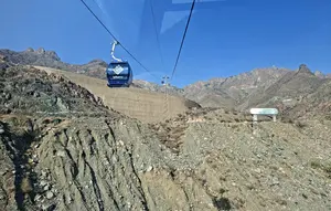 Kereta gantung Al-Hada Cable Car di Taif, Arab Saudi, difoto pada 10 Juni 2026. (Asnida Riani/Liputan6.com/Media Center Haji)