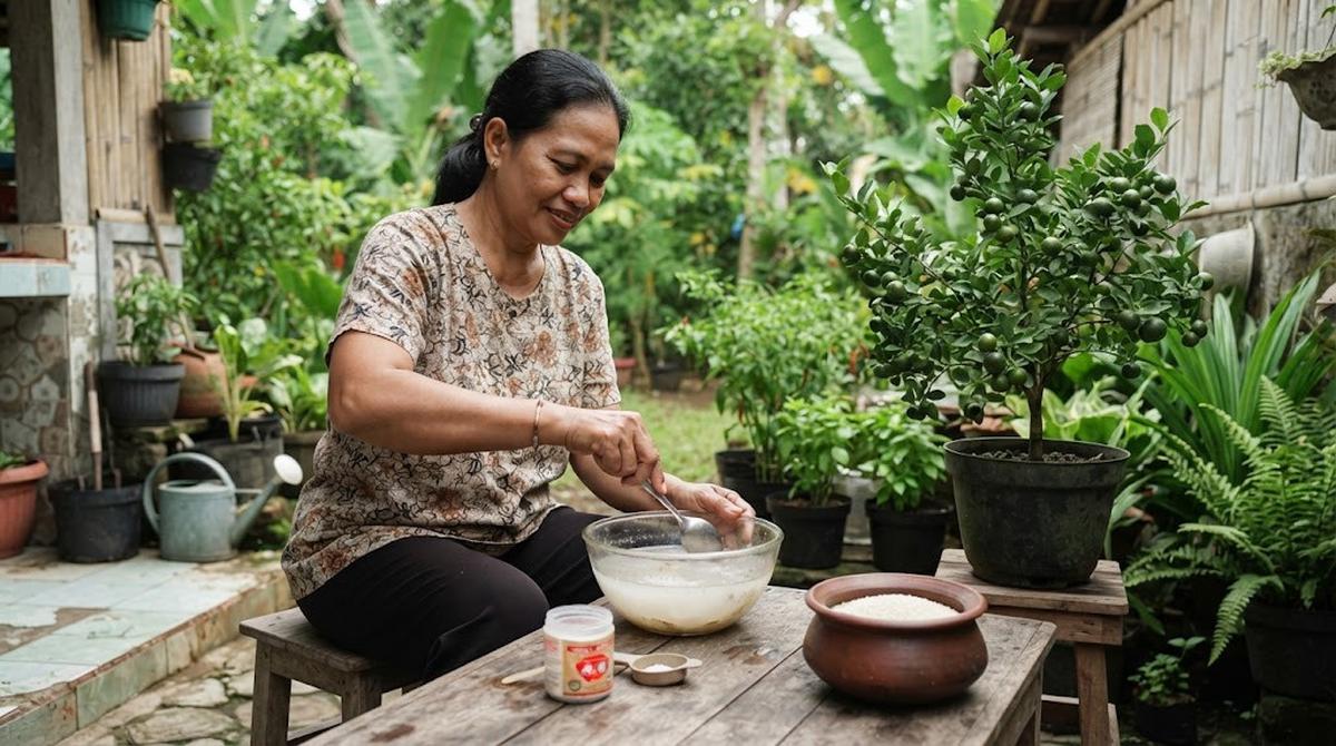 Pupuk Air Cucian Beras dan Micin