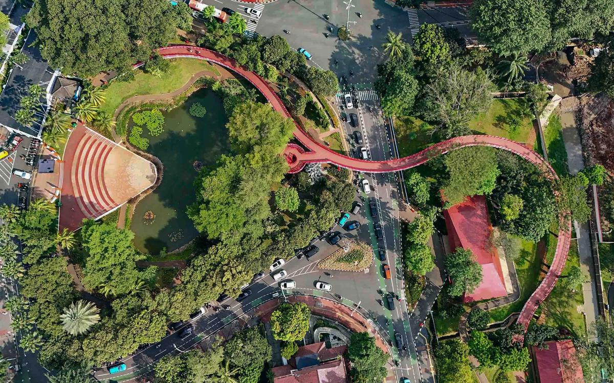 FOTO: Taman Bendera Pusaka Hadirkan Ruang Hijau Terpadu di Jakarta Selatan