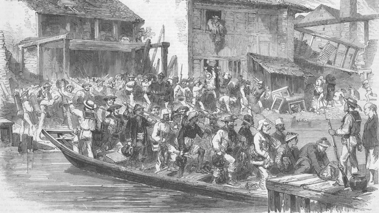 Ilustrasi Perang Opium (Wikimedia Commons)