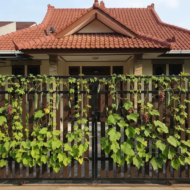 Desain Pagar Hijau Produktif
