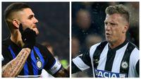 Mauro Icardi dan Maxi Lopez. (Photo AP)