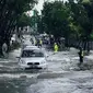 Banjir datang saat Pekanbaru berulang tahun (Liputan6.com / M.Syukur) 