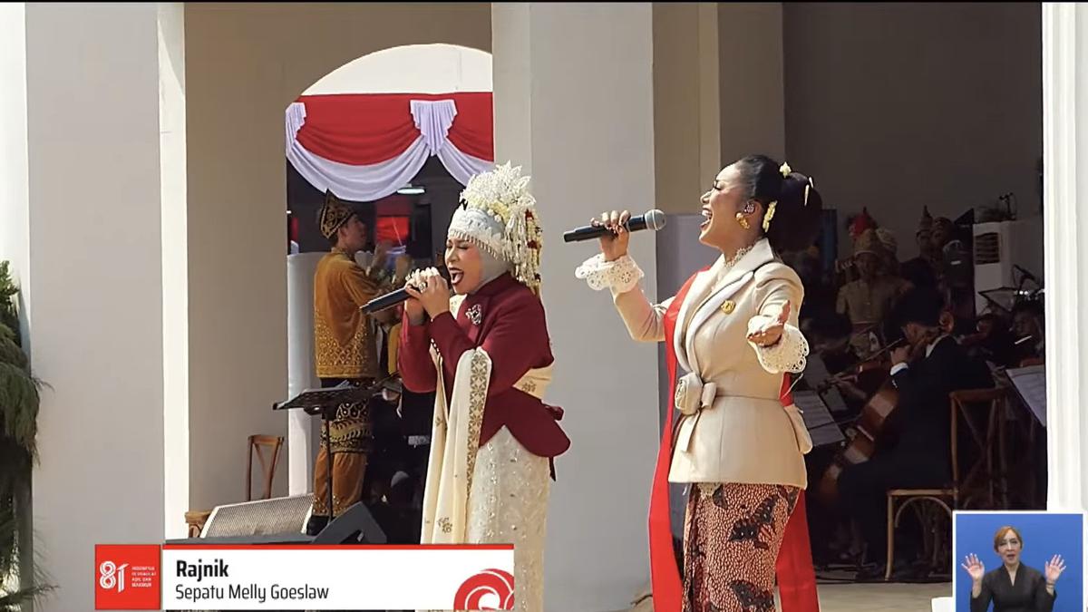 Kris Dayanti dan Melly Goeslaw Tampil Duet di Istana Negara HUT ke-81 RI, Bawakan Dua Lagu