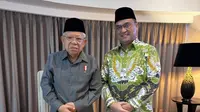 Wapres RI KH. Ma'ruf Amin dan dengan Gubernur Bangka Belitung Periode 2017-2022, Erzaldi Rosman (Istimewa)