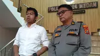 Wakasat Reskrim Polrestabes Medan, AKP Madya Yustadi, Senin malam, 12 Agustus 2024, memberikan keterangan kepada wartawan