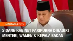 Gelar sidang kabinet, Presiden Prabowo Subianto mengapresiasi kinerja para Menteri. Mulai dari penghapusan utang petani, kenaikan UMP, kesejahteraan guru, hingga penurunan harga tiket pesawat.