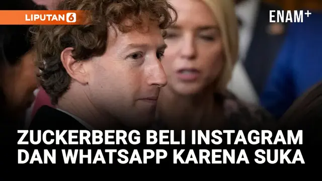 VIDEO: Facebook Dituntut karena Monopoli, Mark Zuckerberg: Aku Beli Instagram dan WhatsApp karena Saya Suka