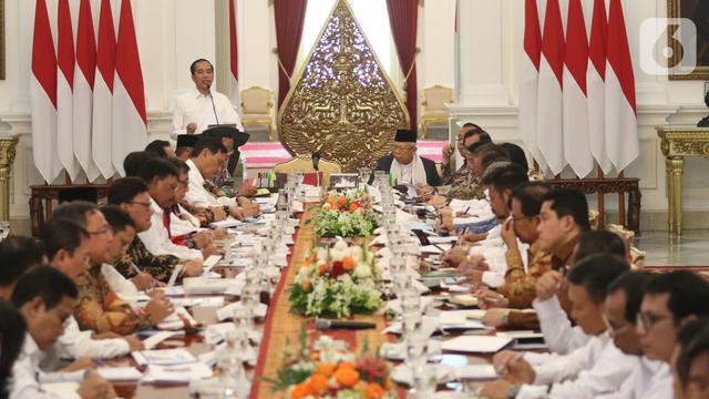 Presiden Jokowi Pimpin Rapat Perdana Kabinet Indonesia Maju