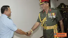 Citizen6, Jakarta: Kasum TNI Marsdya TNI Edy Harjoko, menerima kunjungan Kepala Staf Angkatan Darat (Kasad) Sri Lanka, Lieutenant General (Ltg) Jagath Jayasuriya di Mabes TNI Cilangkap, Jakarta, Kamis (31/3). (Pengirim: Badarudin)