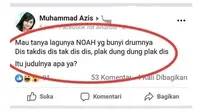 6 Status Facebook saat Tanya Judul Lagu Ini Bikin Tepuk Jidat