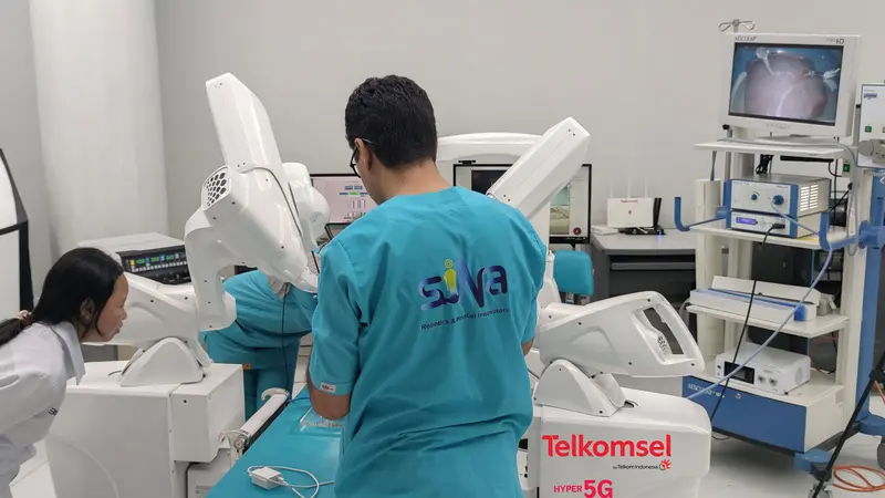 Robotical telesurgery dengan jaringan 5G Telkomsel