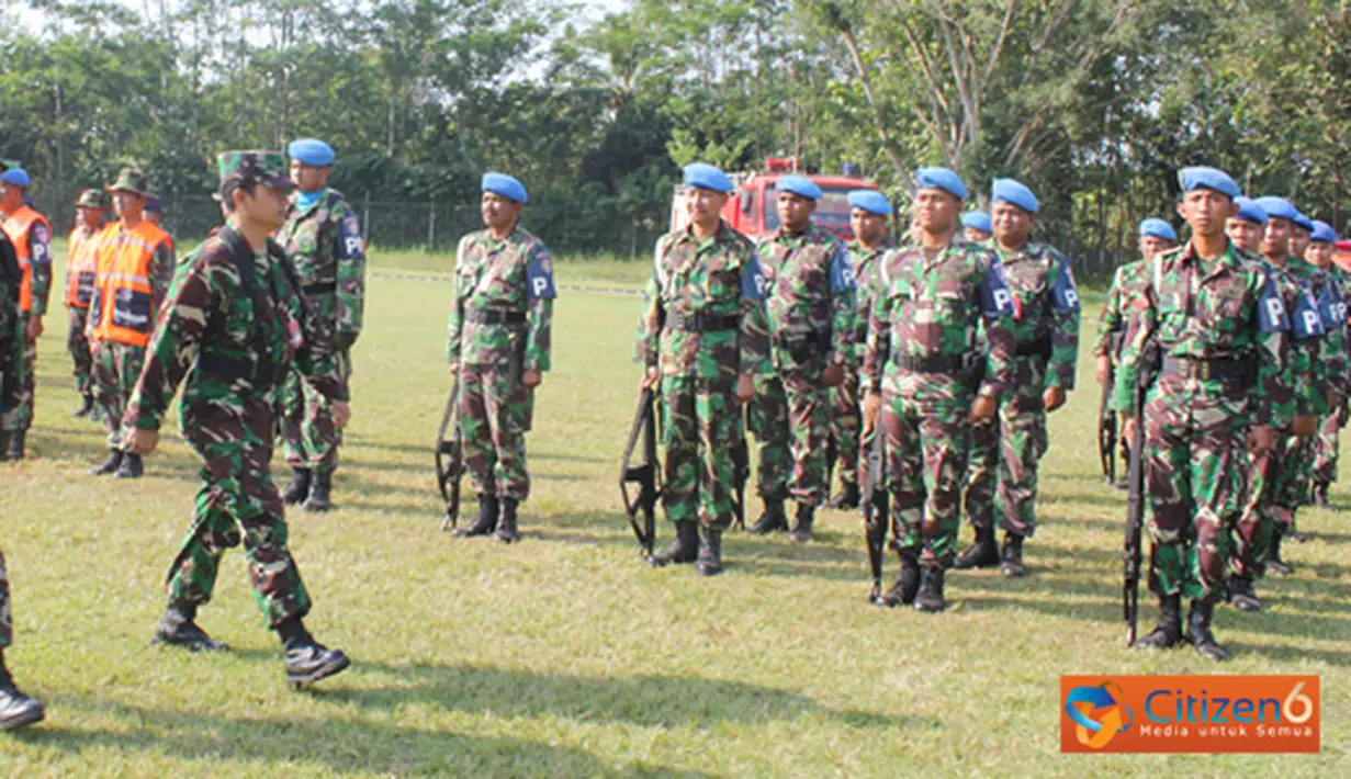 Citizen6, Subang: Latihan Walet Trampil Pangkalan Udara Suryadarma yang digelar sejak Rabu (20/6) dengan melibatkan seluruh personel dan diperkuat Pasukan dari Kompi B BS Paskhas telah berakhir pada, Kamis (21/6). (Pengirim: Muslih Udin)