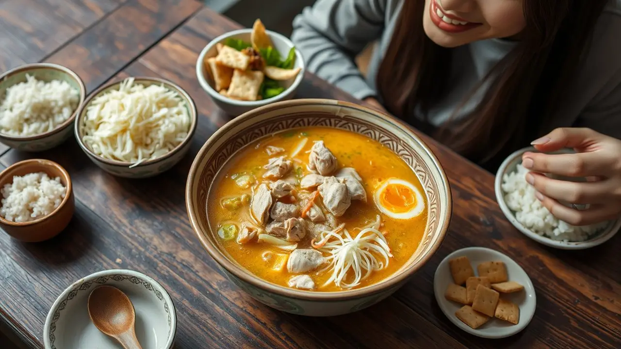 cara membuat soto ayam santan