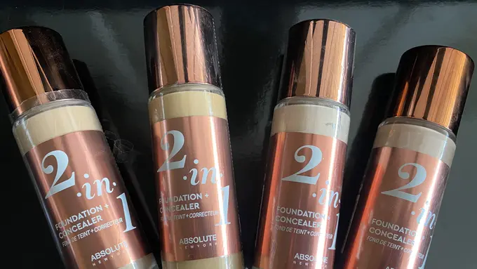 Absolute New York 2 in 1,  Foundation dan Concealer dalam satu kemasan