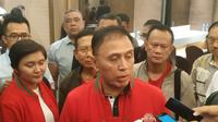 Sekretaris Utama Lembaga Pertahanan Nasional, Mochamad Iriawan, usai bertemu dan berdiskusi dengan sejumlah Asprov PSSI dan klub sepak bola di Jakarta, Rabu (17/7/2019) malam. (Ist)