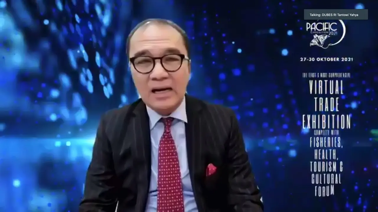 Duta Besar Indonesia untuk Selandia Baru, Tantowi Yahya dalam peluncuran acara Pacific Exposition 2.