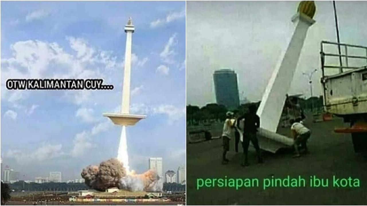 7 Meme Kocak Monas Pindah Dari Jakarta Ini Bikin Ketawa
