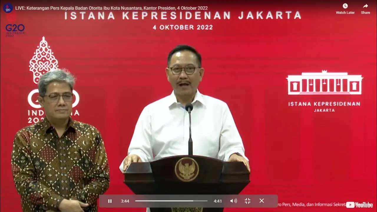 Kepala Otorita Ibu Kota Nusantara Bambang Susantono mengatakan jika pemerintah menyiapkan 3 hal untuk membentuk ekosistem di Ibu Kota Negara Nusantara.