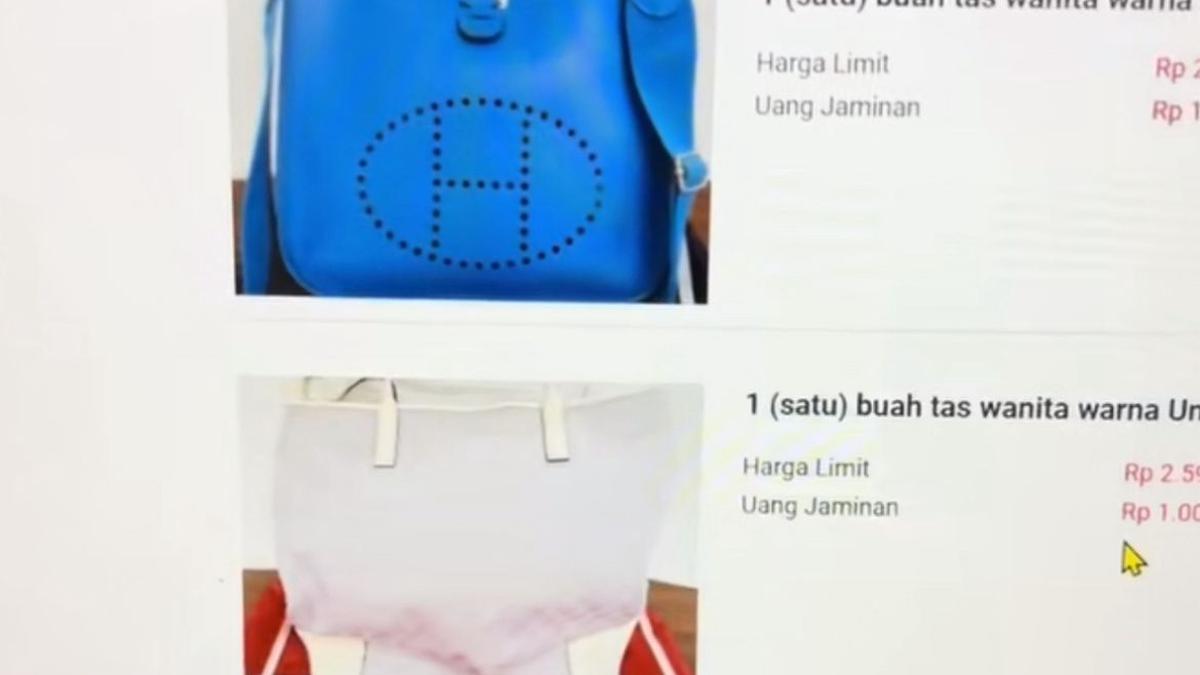 Viral Lelang Tas Branded Lewat Situs KPK, Berapa Taksiran Harganya?