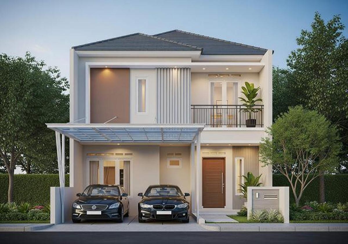 10 Inspirasi Desain Rumah Minimalis Carport 2 Mobil, Solusi Cerdas Lahan Terbatas