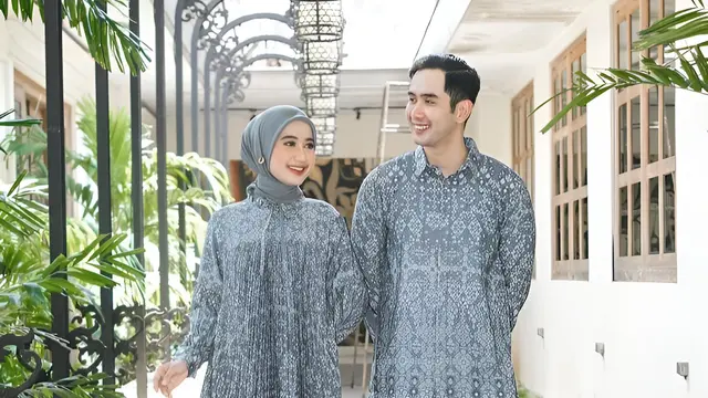 Batik Couple Motif Geometris Minimalis