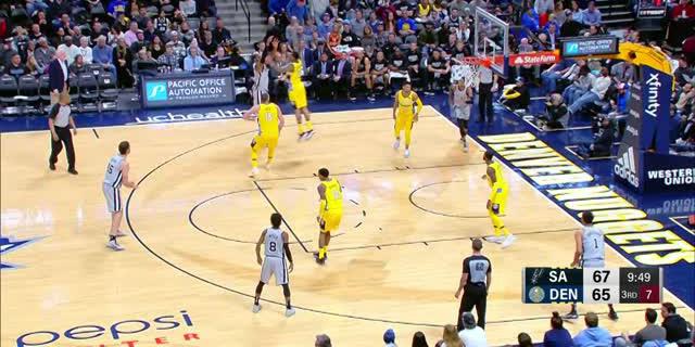 VIDEO : Cuplikan Pertandingan NBA, Nuggets 122 vs Spurs 119