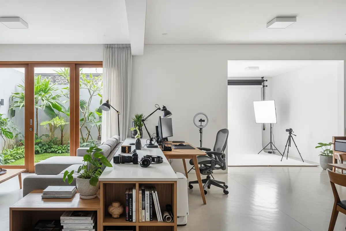 Model Rumah untuk Freelancer dan Konten Kreator yang Dilengkapi Studio Kerja