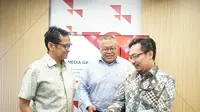 Senior Research Associate Indonesia Financial Group Progress (IFG Progress) Ibrahim Kholilul Rohman (Kanan) pada acara Editor&rsquo;s Gathering Indonesia Financial Group (IFG) 2023 pada Selasa (21/03/2023). (Dok IFG)
