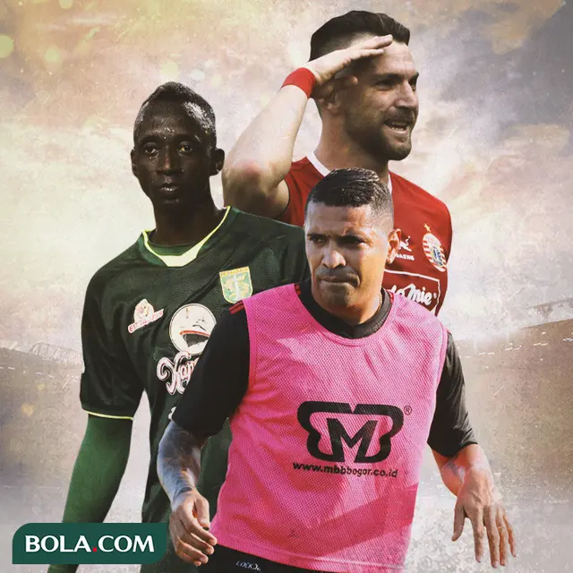Ilustrasi - Eksekutor Penalti Sepak Bola Indonesia di Era Liga 1: Makan Konate, Marco Simic, Alberto Goncalves