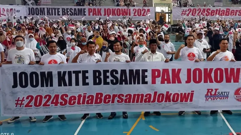 Relawan se-Provinsi Riau Gaungkan Joom Kite Besame Pak Jokowi 2024